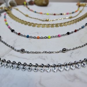 Anklets Stainless steel handmade non fade